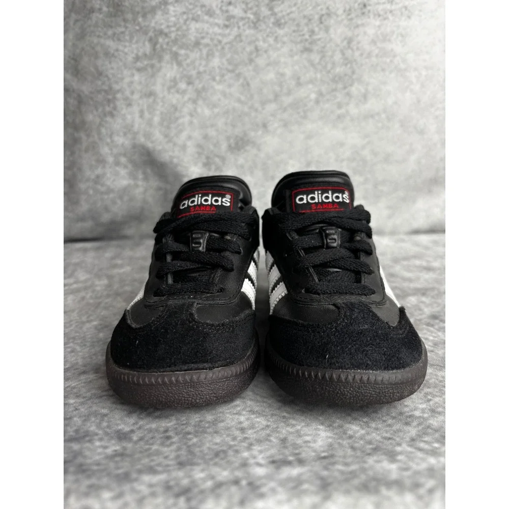 Adidas Little Kids Black White Classic OG Samba Indoor Soccer Casual Shoes Sz 11